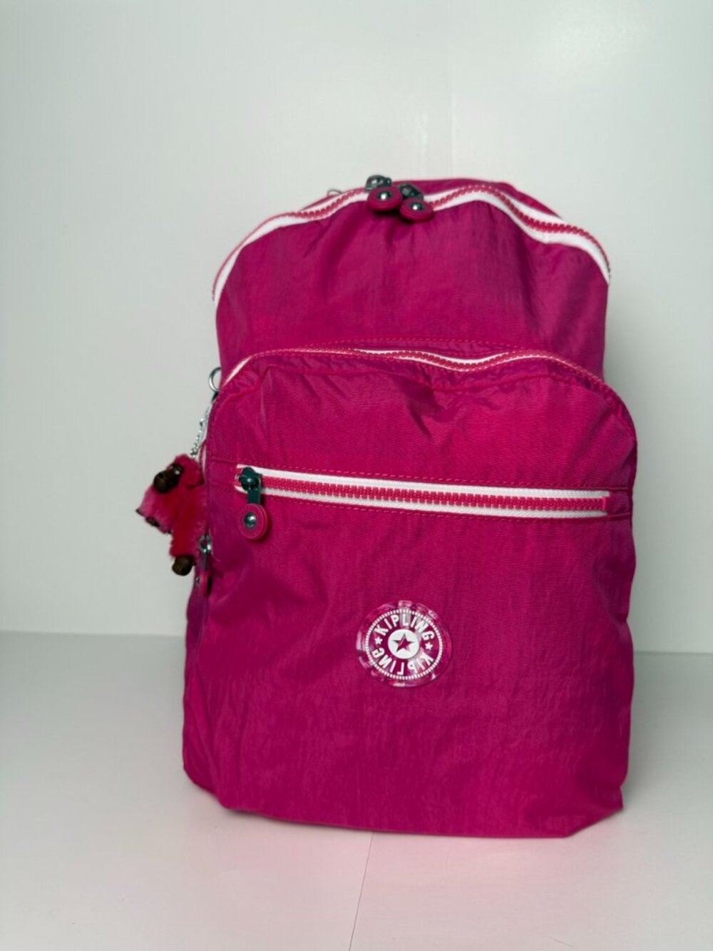 Kipling Seoul Women's Backpack 15" Laptop Travel Bag Azalea Pink 30L NWT $149